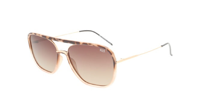 H.I.S Sonnenbrille 08113 Katze. 3 Herrenpilot Aluminium hellbraun