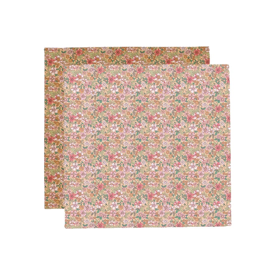 Blüte | mehrfarbige hydrophile Tücher 110 x 110 cm – 2 Stück