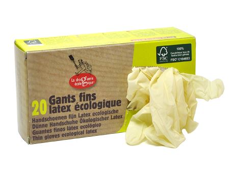La droguerie écologique Einmalhandschuhe aus Latex – l