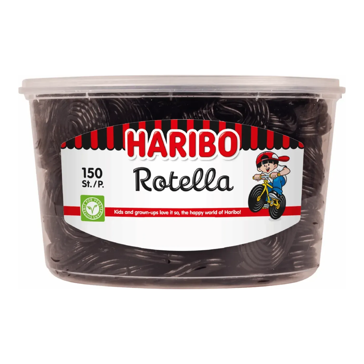 Haribo Rotella - Lakritze - 150 Stück Silo