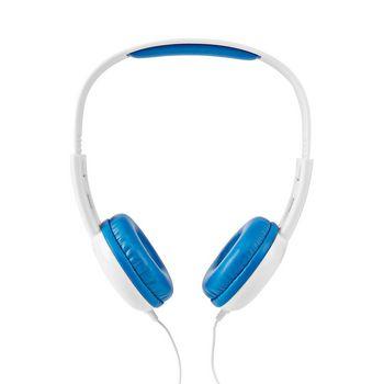 Nedis hpwd4200bu kabelgebundene Kopfhörer 1,2 m Rundkabel On-Ear blau weiß
