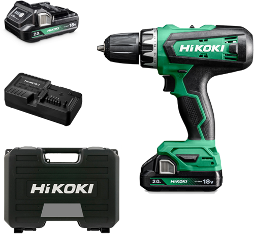 Hikoki ds18dfwcz | Akku-Bohrschrauber | 18v | 2,0 ah | 53nm | inkl. Batterien | Koffer - ds18dfwcz