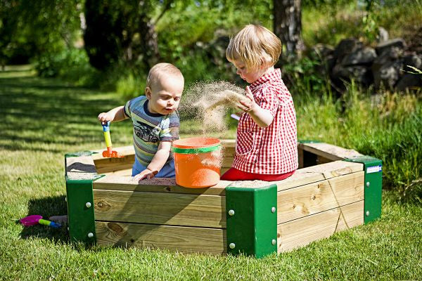 Hörby Bruk Sandbox 150 x 110 x 28 cm Holz natürlich
