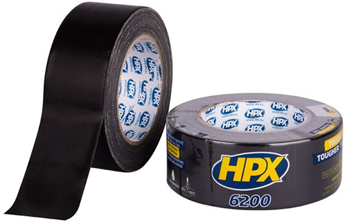 Hpx Products Klebeband-Reparaturband, schwarz, 48 mm x 25 m