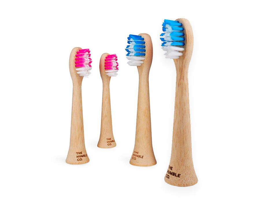 Die bescheidene Co. Bürstenköpfe – Bambus – 4er-Pack – Philips Sonicare