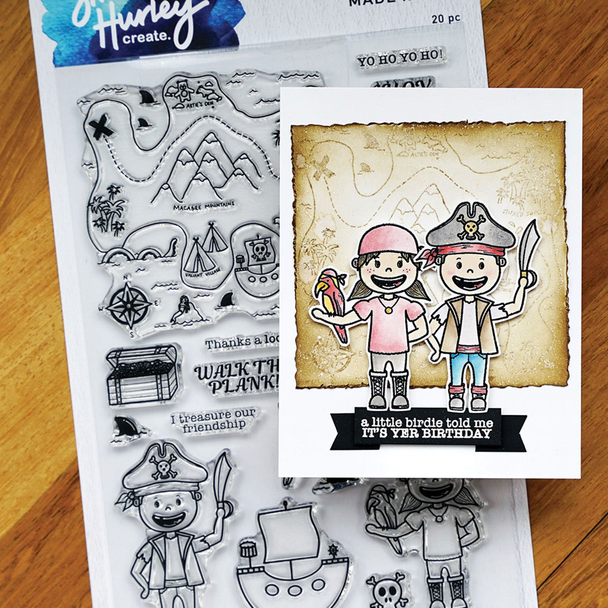 Ranger Ink Ranger • Simon Hurley erstellen. Photopolymer-Stempel Piratenparty