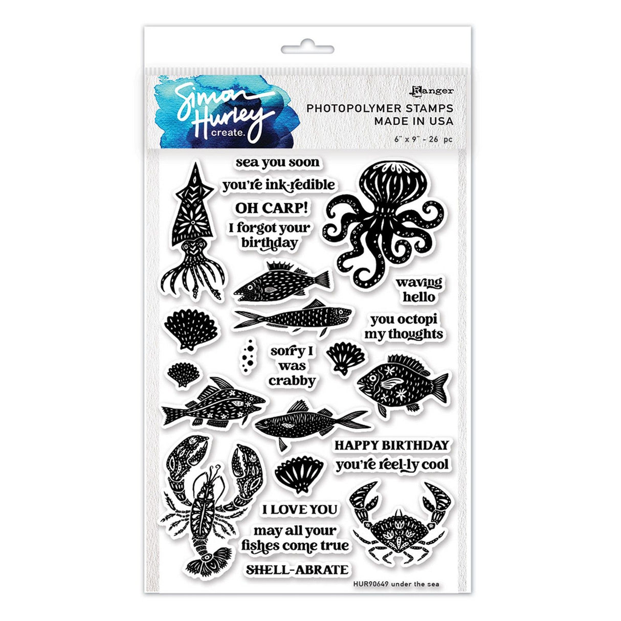 Ranger Ink Ranger • Simon Hurley erstellen. Fotopolymer-Stempel unter dem Meer
