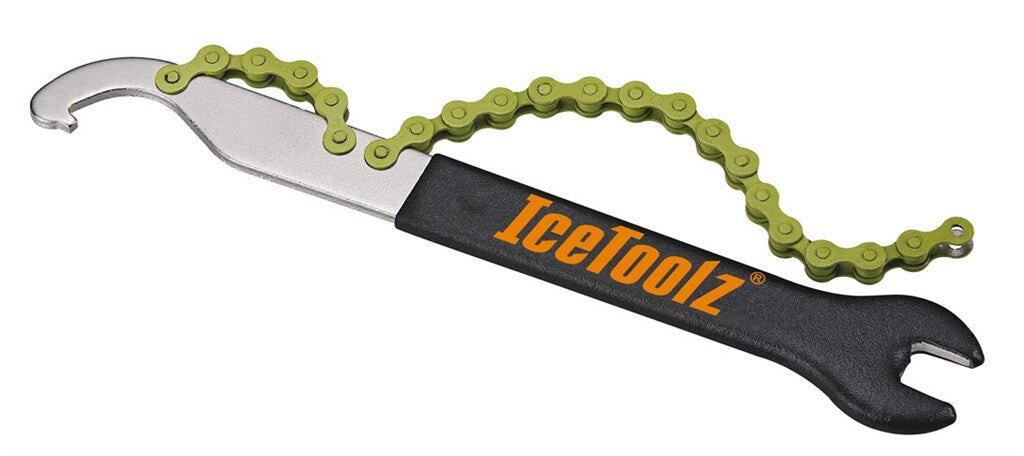 Pedalschlüssel mit Haken- und Freilaufkunde 1 2 x 1 8 ICetoolz 34S2