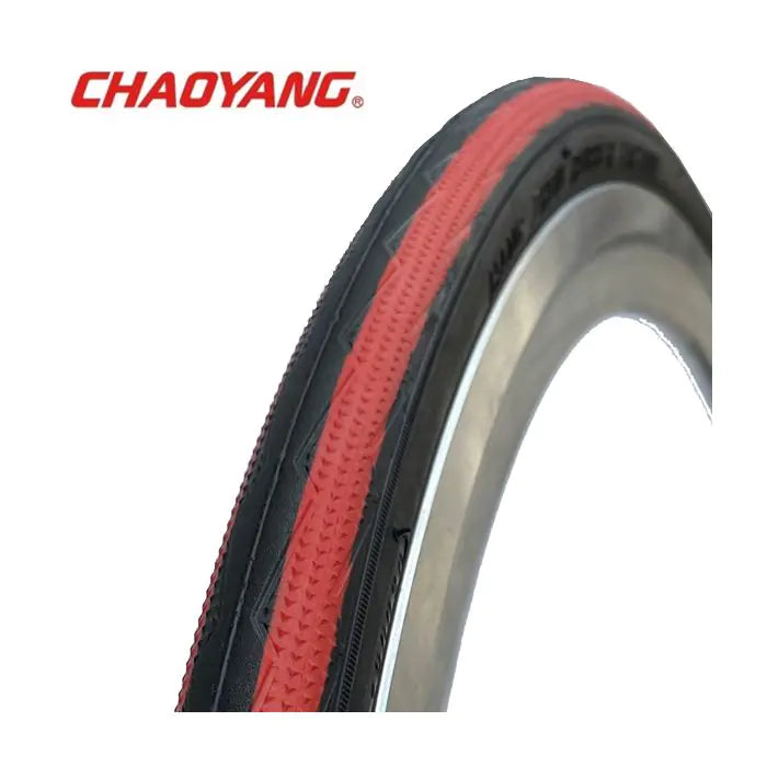 Chaoyang 25-622 Speed Shark schwarz-rotes Kabel mit Haifischhaut-Pannenschutz w311138