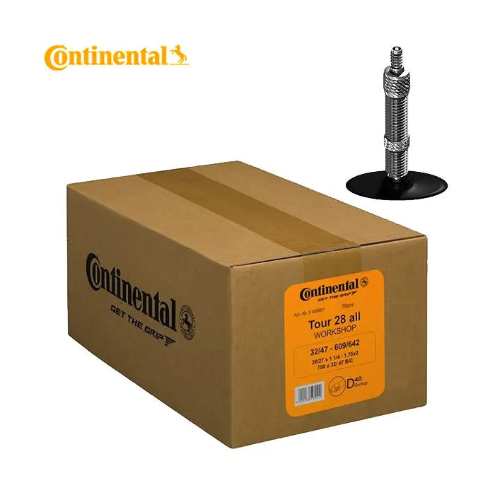 Continental 28x1 5 8x1 3 8 (32 47-622 642) Hermetic Plus DV 40 mm Werkstattbox OE (50 Stück) 0180283 Conti