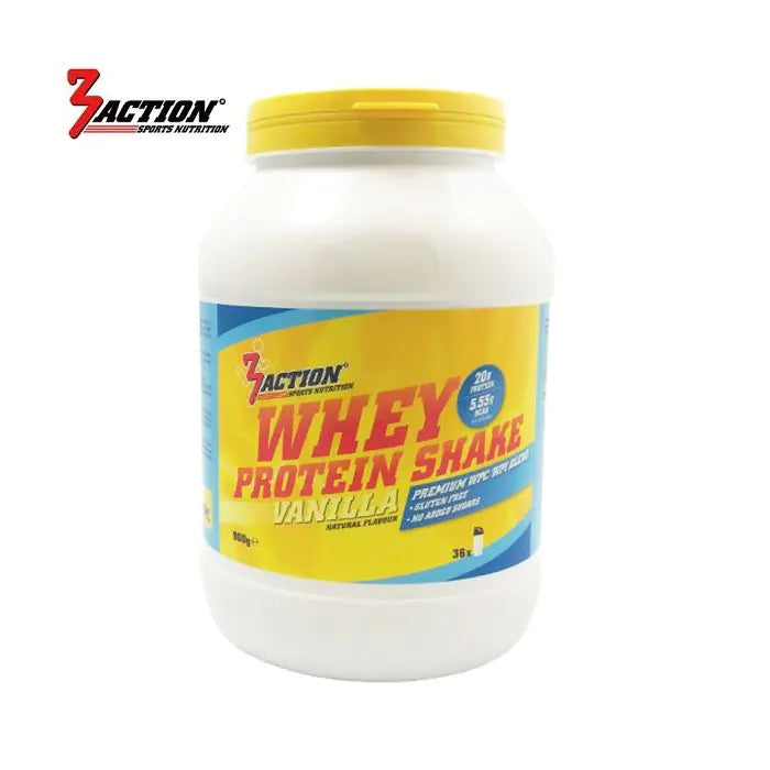 3action Whey Protein Shake Vanille 900 Gramm 1201000150
