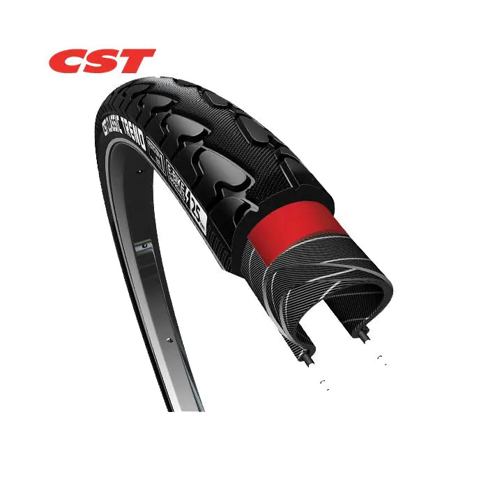 CST-Reifen 28x1,75 47-622 Reflexion klassischer Trend schwarz