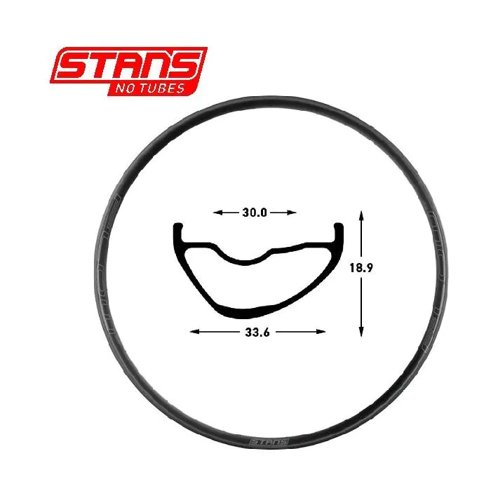 Stans Notubes Rim Flow MK4 29 32h schwarz grau snt