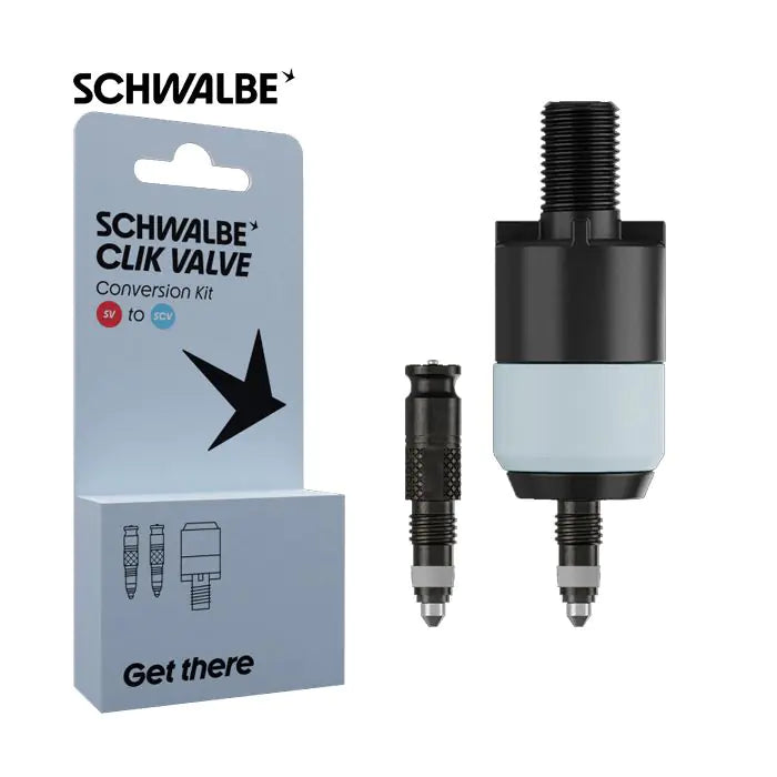Schwalbe Clik-Ventil – SV-SCV-Umrüstsatz – Ventil mit Pumpenkopfadapter