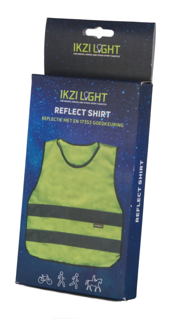 Ikzi-Licht reflektiert Hemd XS Geel Sicherheitsweste Kinder