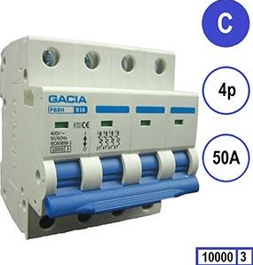 Enzo installatieautomaat 50a c kar 4p gacia - 4517834