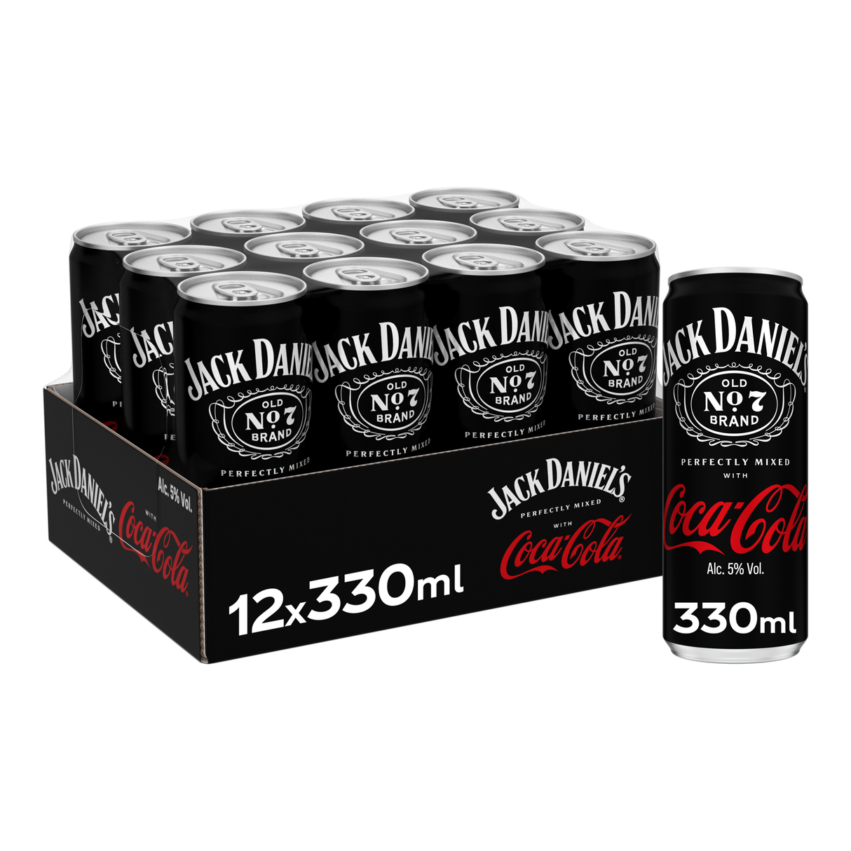 Jack daniel's coca cola sleek (12x 33 cl)