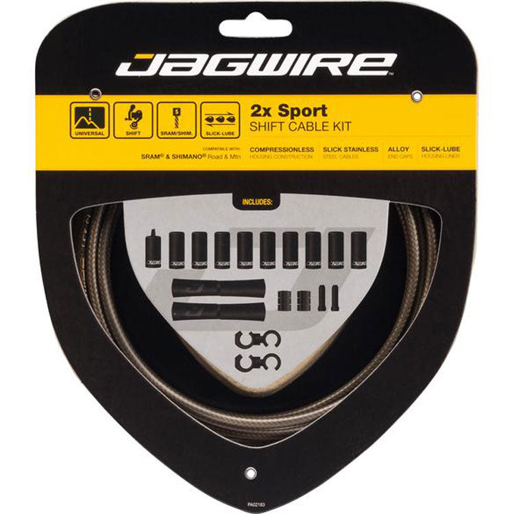 Jagwire 2x Sport-Schaltsatz – weiß