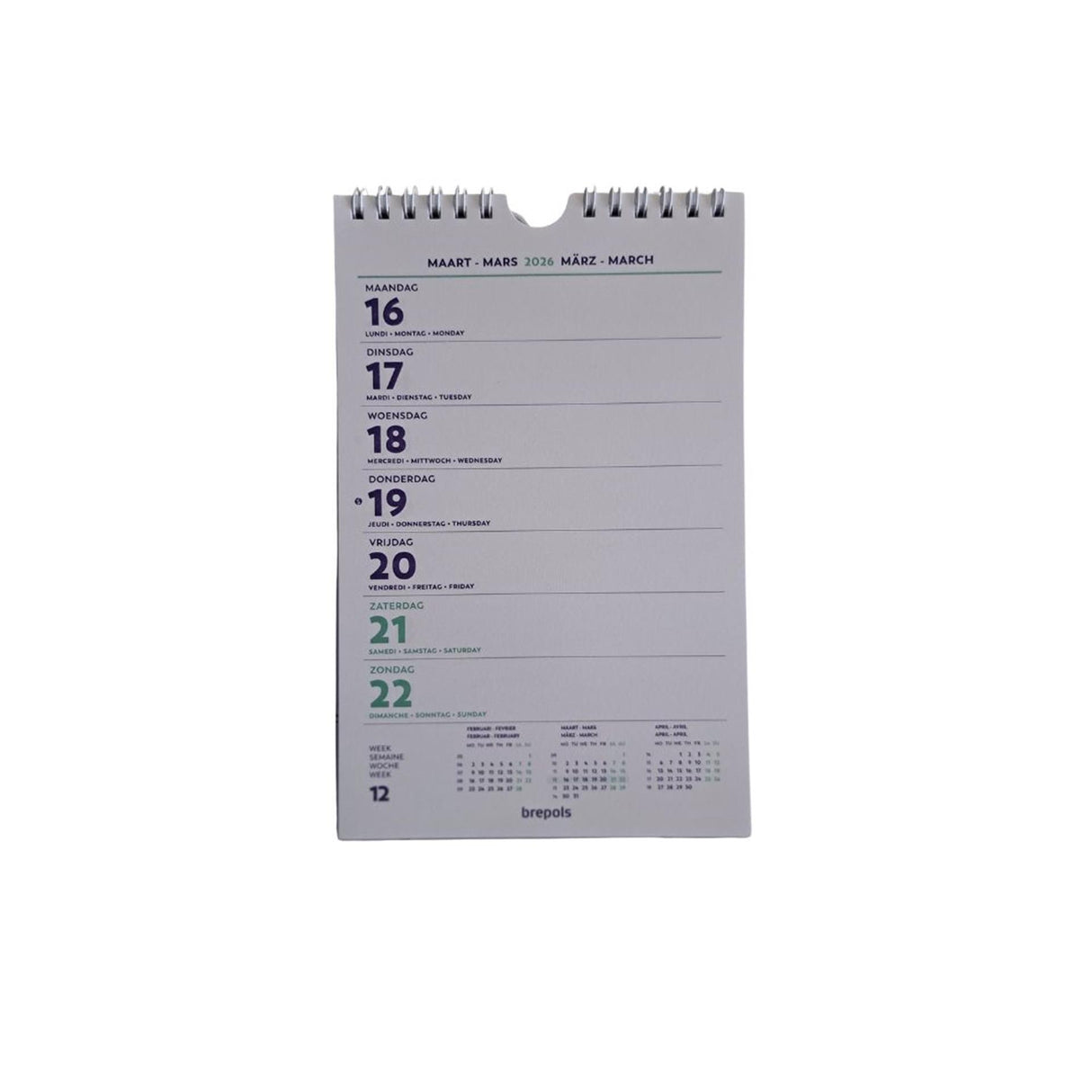 Brepols Wandwochenkalender Fantasie 2026
