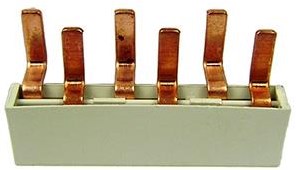 Enzo kamrail 2 fase 10pol. 2x17,8mm 8x9mm gebogen wit - 4000320