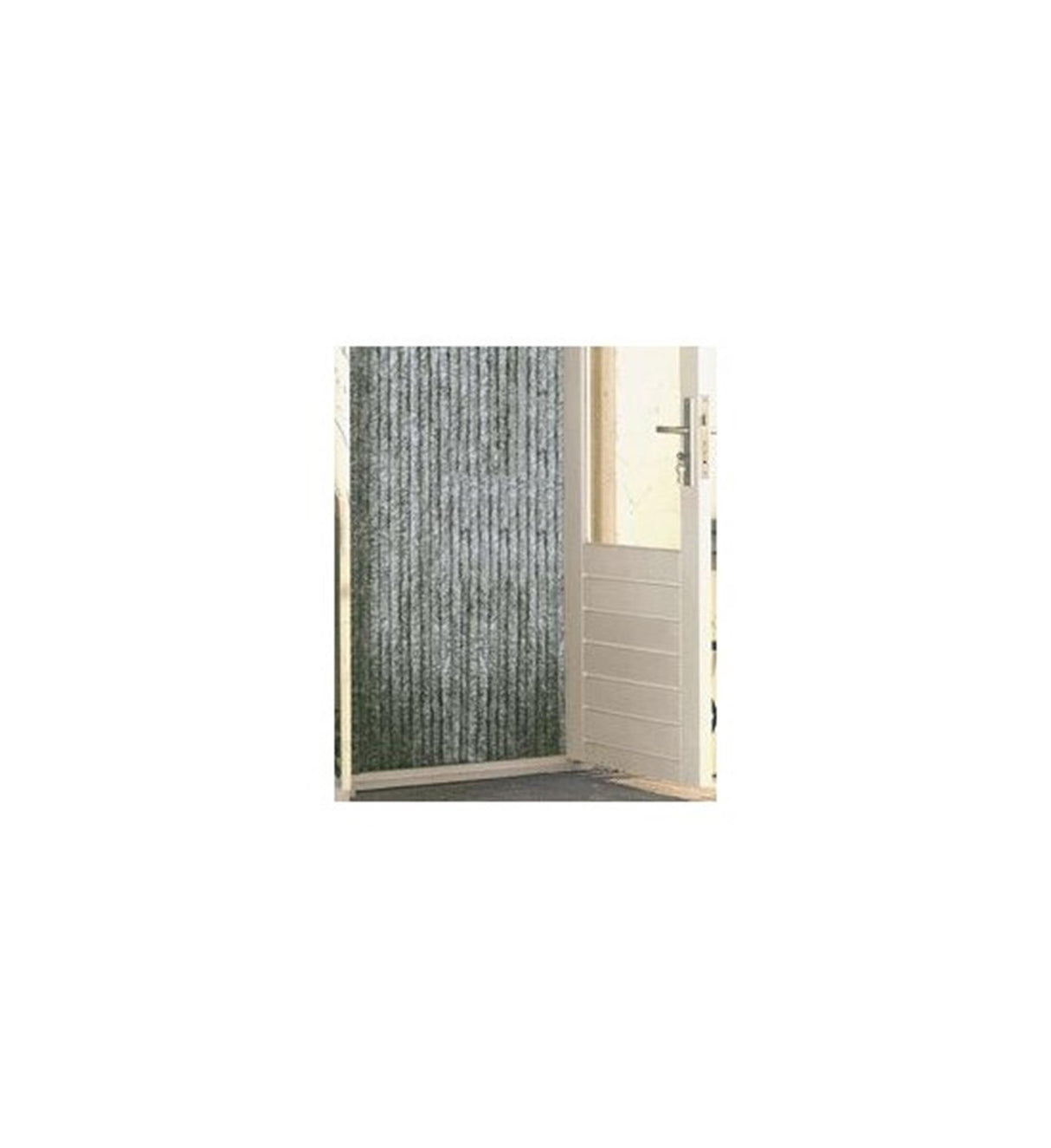 Wicotex kattenstaart deurgordijn 90x220 zwart 100% polypropyleen