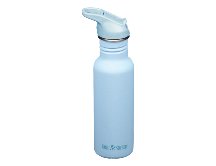Klean Kanteen Trinkflasche – klassisch schmal – Sportverschluss mit Flip – klarer Himmel – 532 ml