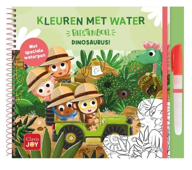 Clavis färbt mit Wasser. Biest - Dinosaurier!