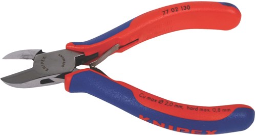 Knipex elektronica-zijsnijtang met meer-componentengrepen 130 mm - 7702130