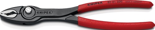 Knipex Frontgripzange | Länge 200 mm | polierte Kunststoffhülle | schwarz phosphatiert | 1 Stück - 82 01 200 - 82 01 200