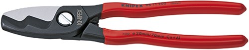Knipex Kabelschere mit Doppelschneiden, kunststoffbeschichtet 200 mm - 9511200