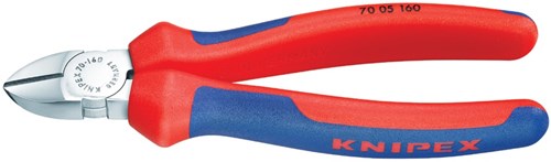 Knipex zijsnijtang verchroomd met meer-componentengrepen 180 mm - 7005180