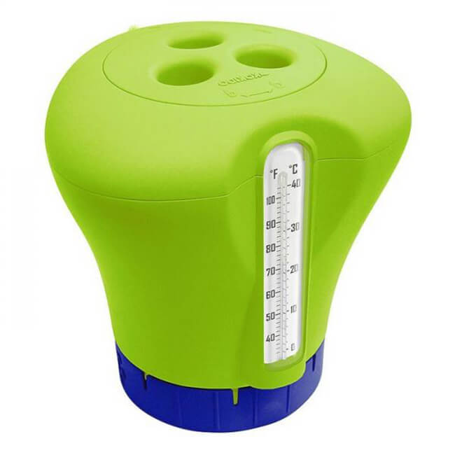 Komfort-Pool-Chlorschwimmer mit Thermometer