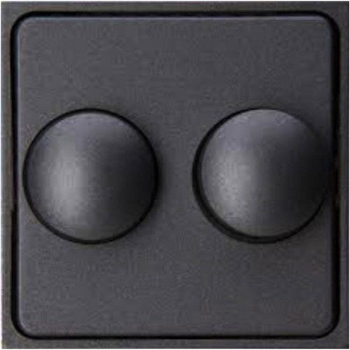 Kopp hk07 anthrazitfarbene Abdeckplatte + Tasten-Duo-Dimmer – 4623035