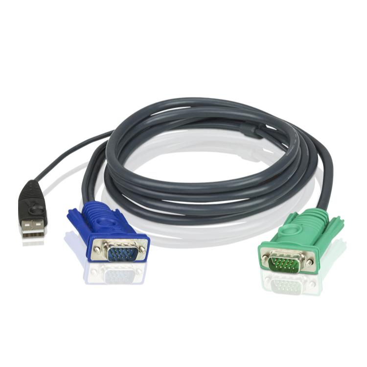 Aten 1,8 m USB-KVM-Kabel mit 3-in-1-SPHD | 1 Stück - 2l-5202u 2l-5202u