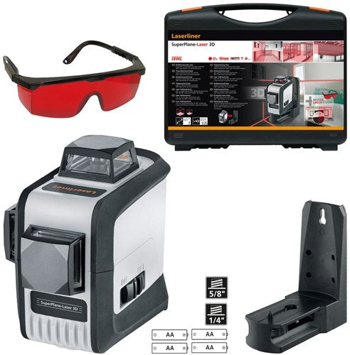 Laserliner x2 Laser 360° Linienlaser | mit Magnetklammer und Wandhalterung - 031.550l