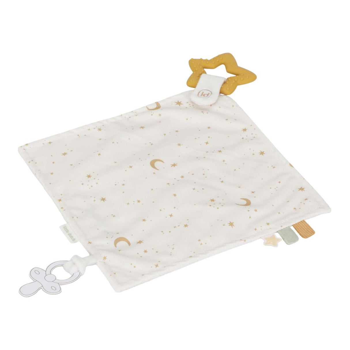 Little Dutch Naturals Kuschelstoff-Beißring für Neugeborene