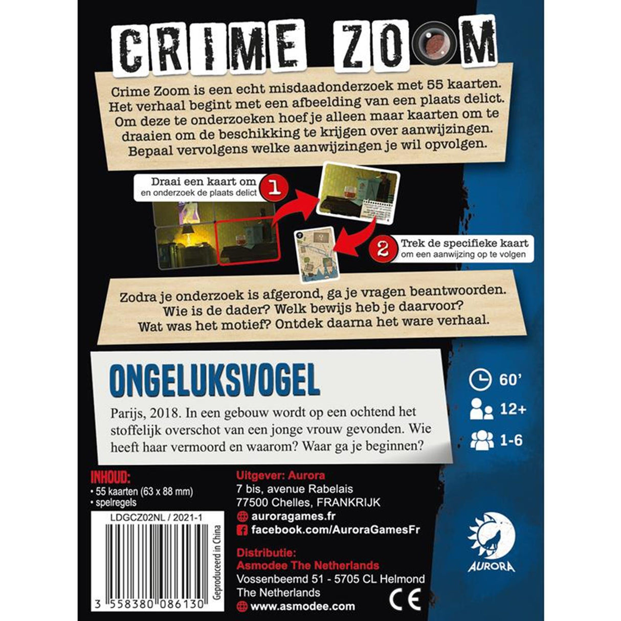 Lucky Duck Games Crime Zoom Case 2 – Pechvogel