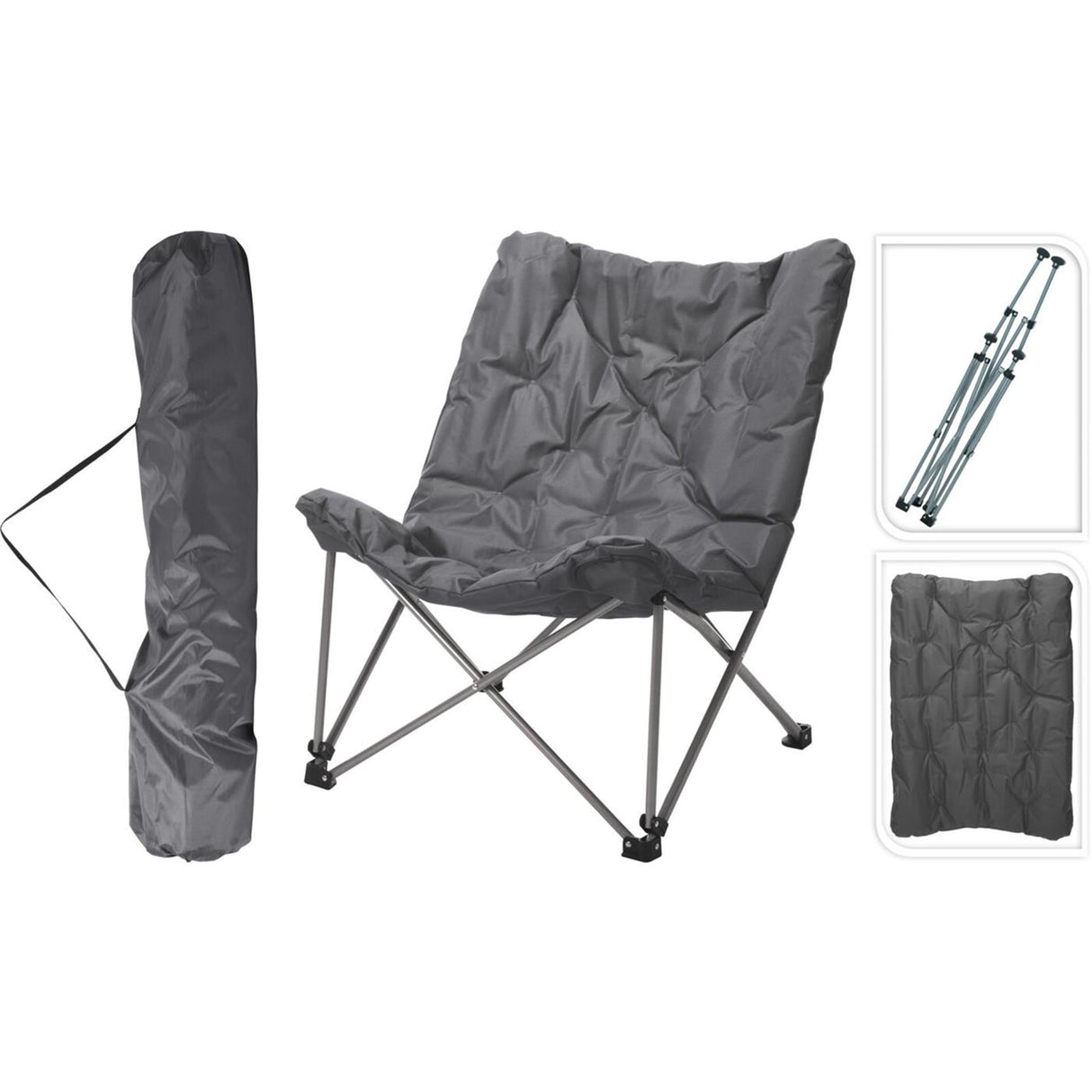 Redcliffs Campingstuhl klappbar grau