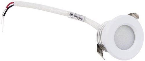 Enzo led mini inbouwspot 1,5w 2700k 37mm 60gr rond vast wit - led4630