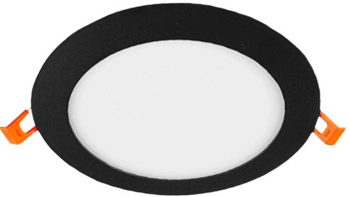 Enzo led panel downlight 12w 3000k incl. driver zwart - led2630