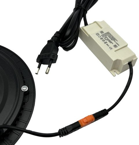 Enzo led panel downlight 9w 3000k incl. driver zwart - led2620