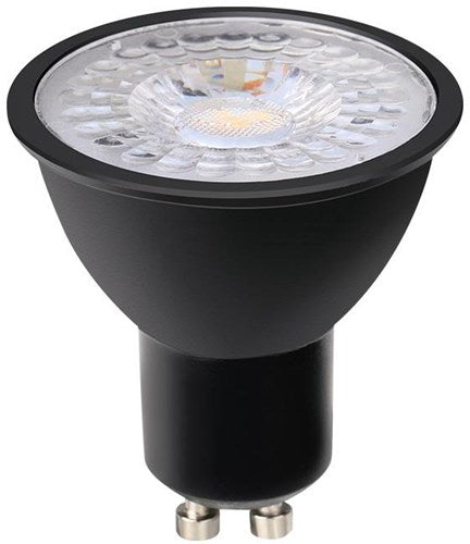 Enzo led spot gu10 230v 5-50w 60gr zwart 4000k dimbaar - led0642