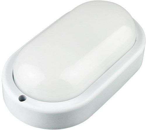 Enzo led wandlamp 8w ovaal bulkhead wit 4000k - 5082100