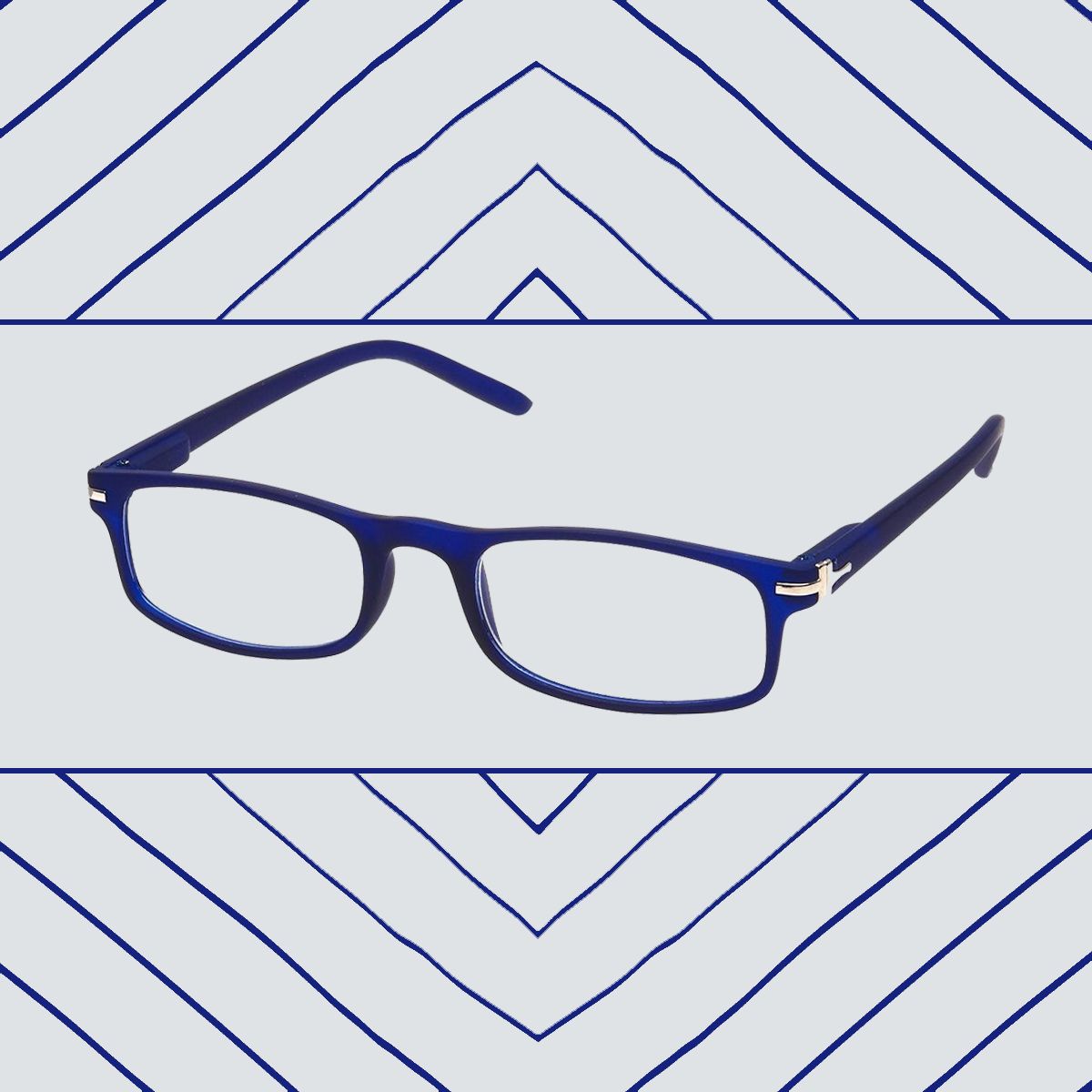 Spectrum Lesebrille mattblau rechteckig 3,50