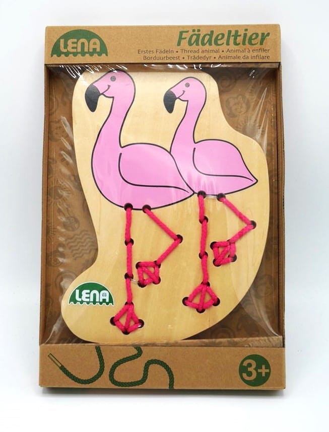 Lernen Sie, Selecta lena mit diesem Flamingo einzufädeln