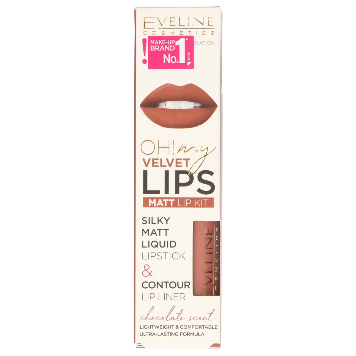 Eveline oh! Meine Lippen seidenmatt, flüssiges Lippenset Nr. 12 Pralinen-Eclairs