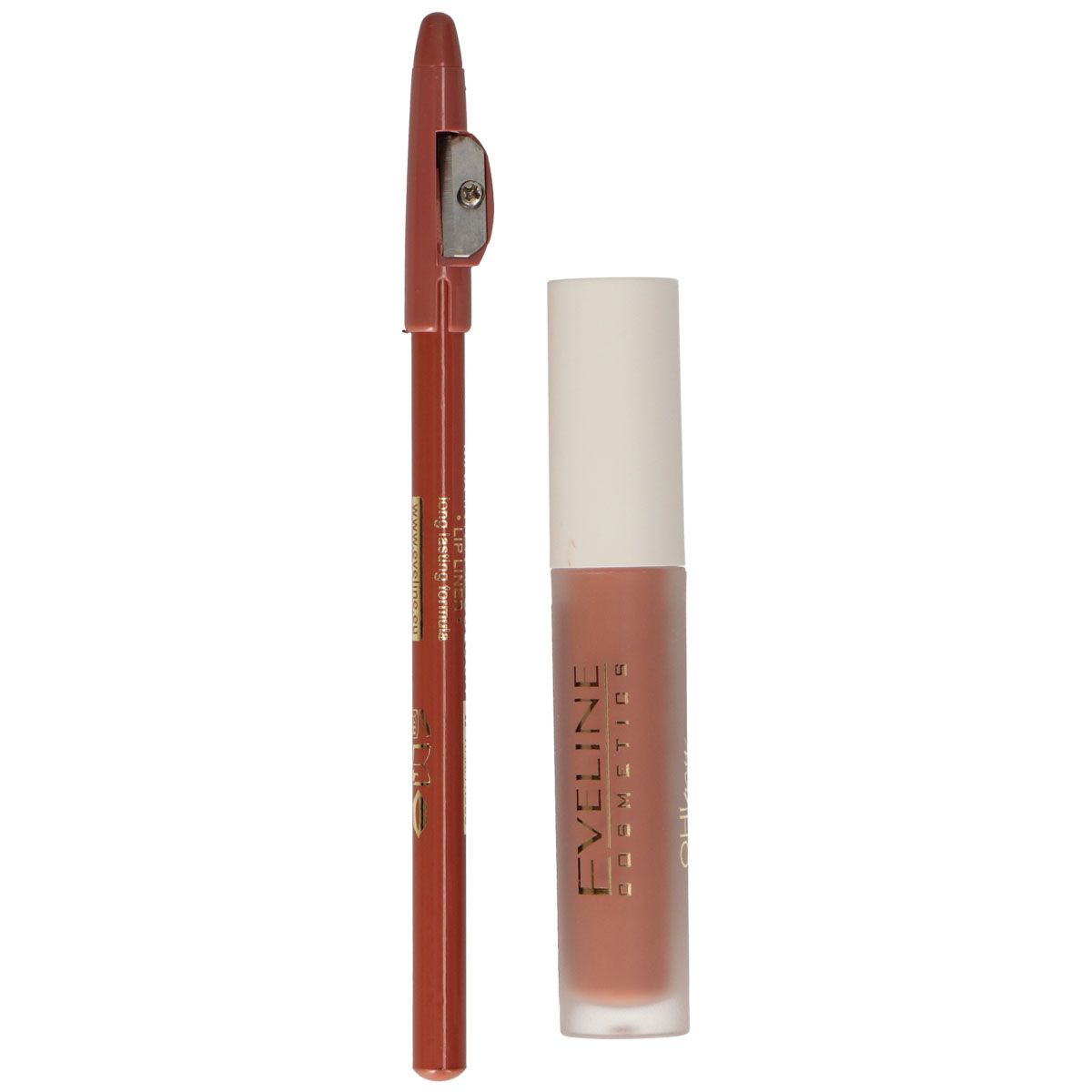 Eveline oh! Meine Lippen seidenmatt, flüssiges Lippenset Nr. 14 Schokoladentrüffel