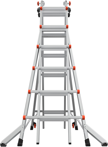 Kleiner Jumbo, kleiner Riese, Geschwindigkeit | Teleskopleiter | 4x6 Sprossen - 48414103