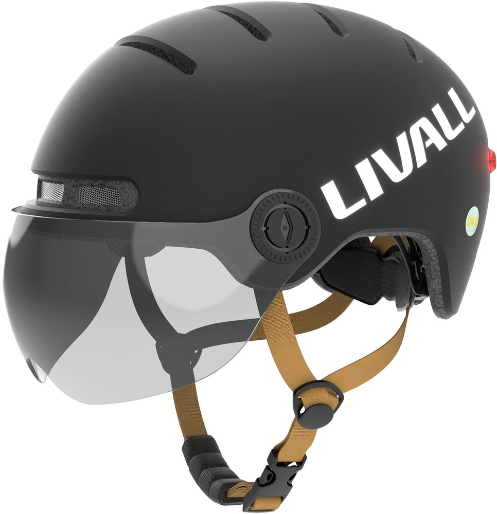 Livall l23 - urban led bike helmet with visor | l (58 - 62 cm)