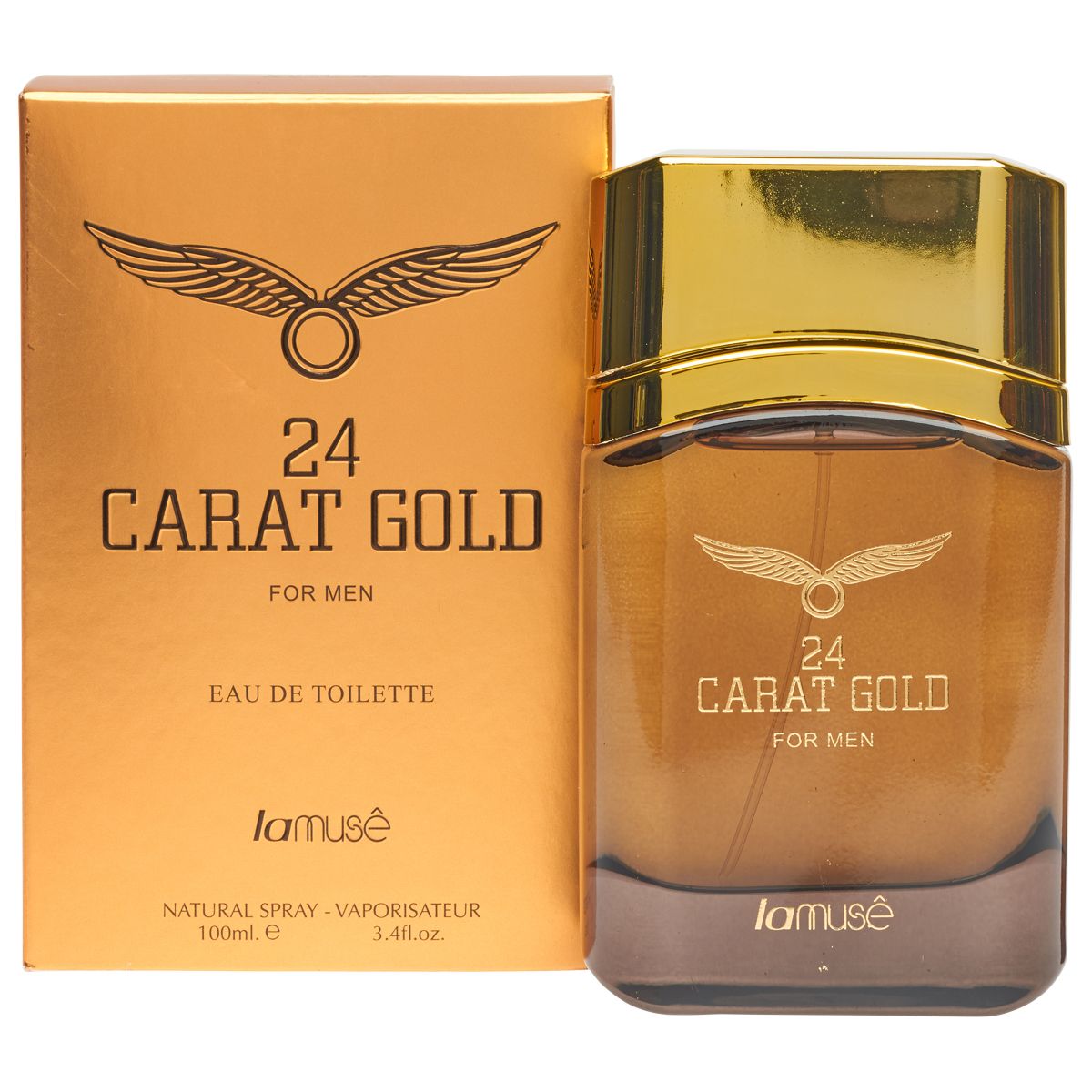 Lamusê Lamuse Eau de Toilette Spray Herren 24 Karat Gold 100ml
